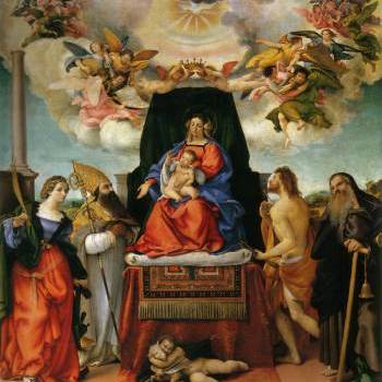 Pala Madonna con bambino e santi, Chiesa S Spirito, Bergamo